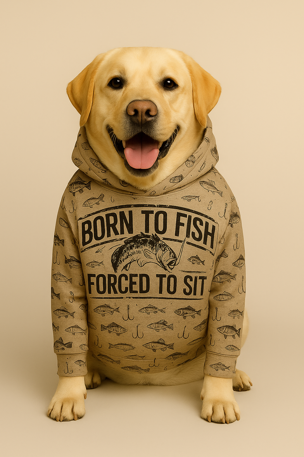 Born to Fish – Forced to Sit Dog Outfit