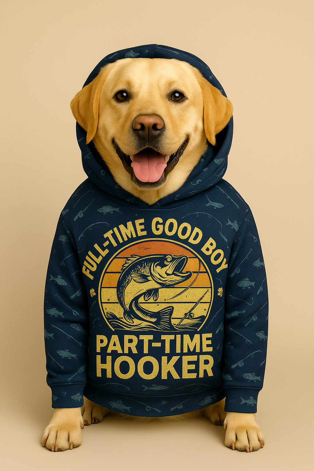 Fishing Humor Outfit – Full-Time Good Boy