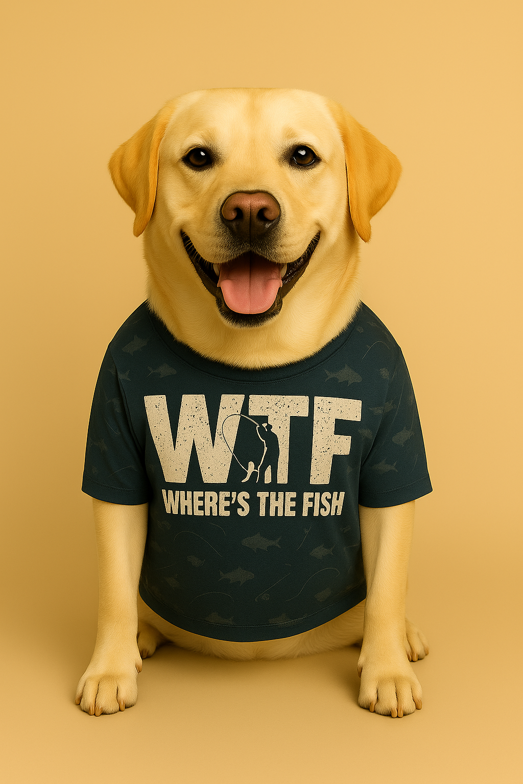 Where’s The Fish – Funny Fishing Dog Outfit